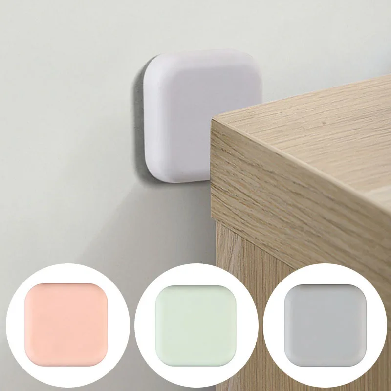 Silicone Door Stopper Door Stopper Bumpers Door Stopper Silicone Rubber Bumpers 1pcs Silicone Door Stopper Handle Bumpers Self Adhesive Mute Anti-Shock Protection Porte Pad Home Improvement Wall Protector Pad