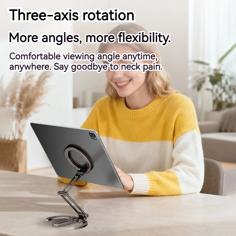 Magnetic Foldable Desk & Selfie Phone Holder Stand