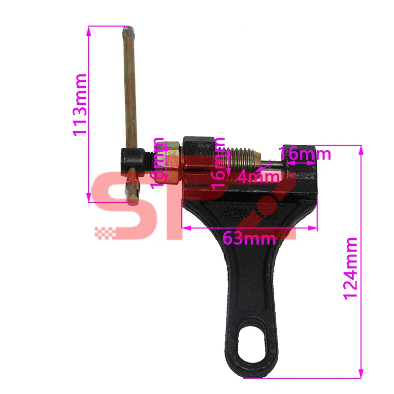 

420-530 Motorcycle Chain Breaker Link Removal Splitter Tricycle Bicycle Chain Cutter Riveting Tool Motorcycle Repair Tool