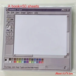 Vintage Computer Illustration Sticky Notes - 50 Sheets of Durable Adhesive (50 Sheets)