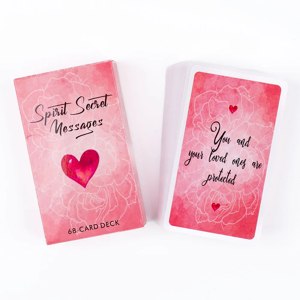Spirit Secret Messages 68Pcs English Version Oracle Divination Fate Game Deck Tarot Table Board Games Playing Card 10.4x6.1cm 3