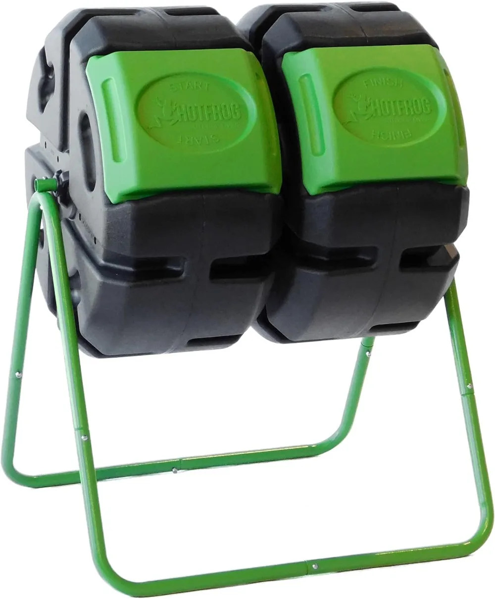 

Outdoor HOTFROG Dual Body Tumbling Composter (37-Gallon)