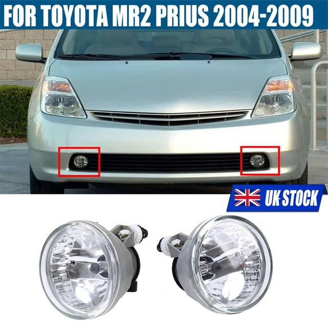 1 Pair Car Fog Light Assembly Daytime Running Lamp With Bulbs Fit For Toyota Prius 04-09 Highlander 2004-2007 Car Accessories