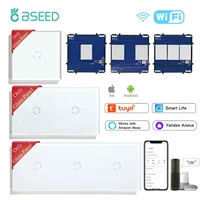 BSEED 1/2/3Gang Wifi Touch Sensor Smart Switch Base Tuya Smart Life App Wall Glass Panel With Metal Plate DIY Spare Parts Only