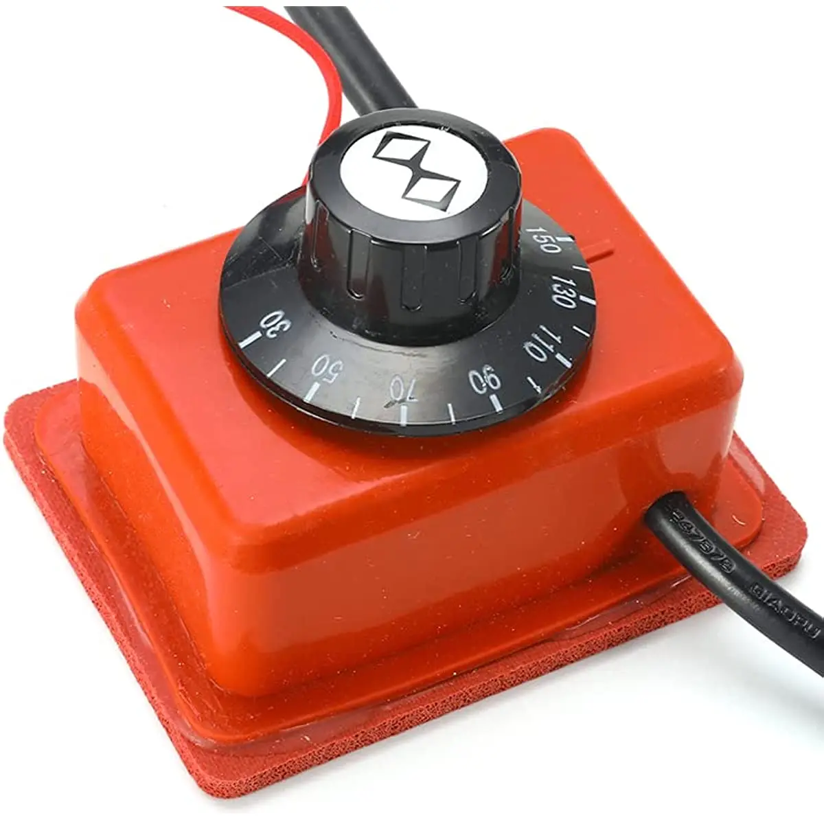110V/220V Flexible Silicone Rubber Heating Pads Electric Heater Plate Mat W/ 3M Adhesive Knob Temperature Controller Thermostats 3