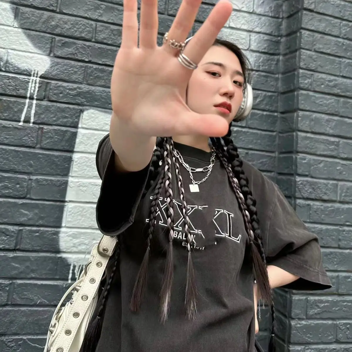 

Men and Women's Cotton Printed Short Sleeve Top, Loose Couple Matching T-shirt, Trendy Top