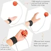 1-64PCS New Elastic Return Sponge Ball Nylon String Game Exercises Rubber Hand Ball Kids Toys Finger Band Ball Outdoor Yoga Ball 4