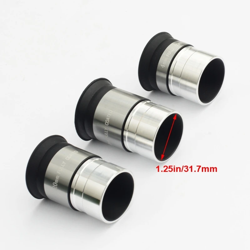 High Definition Telescope Eyepiece Lens 4/10/20mm Optical Lens Astronomy Telescope Eyepiece with 1.25in Filter Thread 6