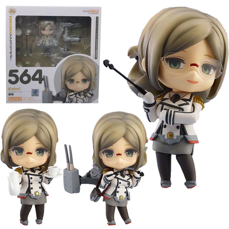 

In Stock Original GOOD SMILE GSC 564 NENDOROID Katori Kantai Collection Anime Figure Model Collecile Action Toys Gifts