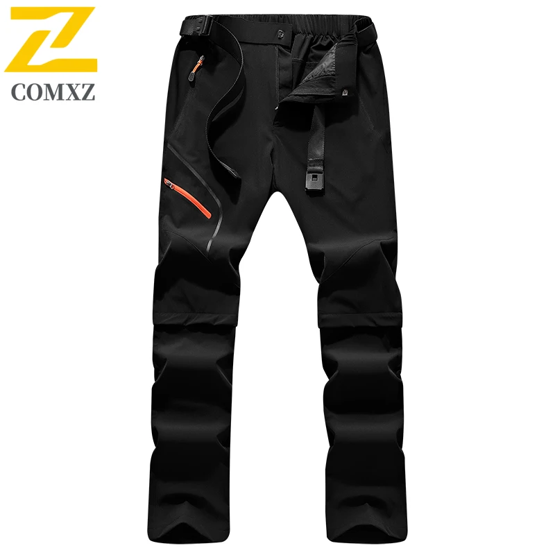 Quick-Dry Convertible Hiking Pants Men Summer Stretch Water-Resistant Lightweight Outdoor Windproof Breathable Camping Fishing