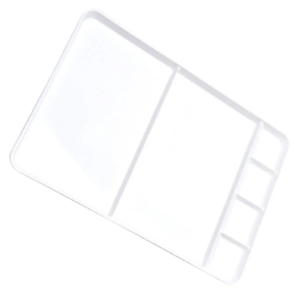 Square Multi Grid Diy Paint Palette Watercolor Mixer Pigment Plate Oil Painting Board Supplies Plastic Paint Palette Color