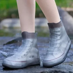 Waterproof Silicone Shoe Covers - Non - Slip, Durable & Reusable Footwear Protection - M 24cm (Grey)