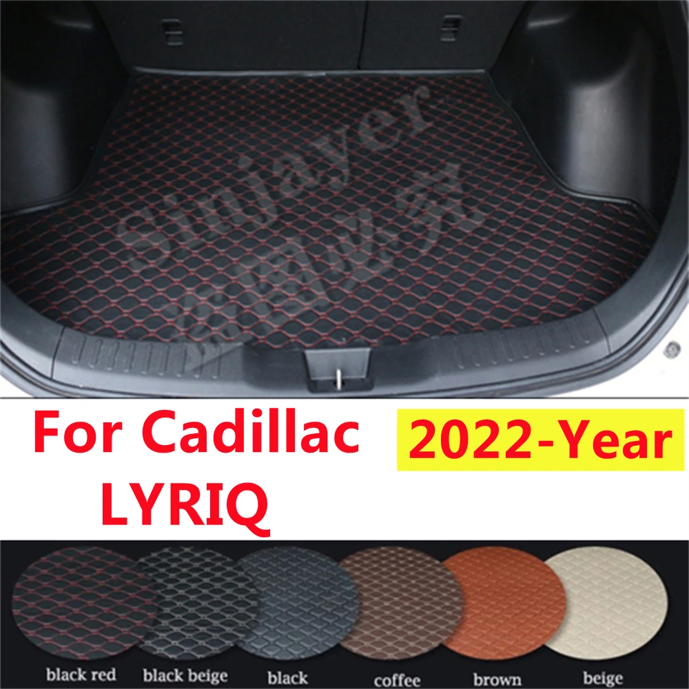 

SJ автомобильный коврик для багажника на заказ подходит для Cadillac LYRIQ 2022 год водонепроницаемый внутренний Автомобильный задний поднос для ботинок грузовой ковёр протектор
