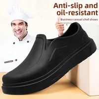 Large Size Waterproof Kitchen Chef Shoes Anti-Slip Wear-Resistant EVA Work Shoes Casual Shoes for Men Hotel Catering Staff