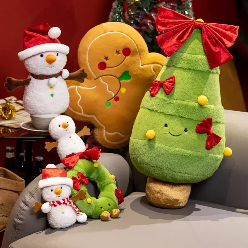 

Christmas Decorative Christmas Tree Doll Pillow Living Room Sofa Cushion Doll Christmas Wreath Decoration Children's Gifts