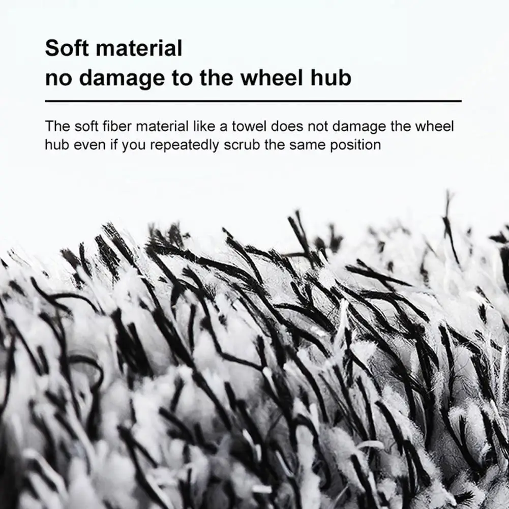Car Wash Super Brush Microfiber Wheels Brush Gloves Non-Slip Handle Easy To Cleaning car wheel Spokes Car Accessories