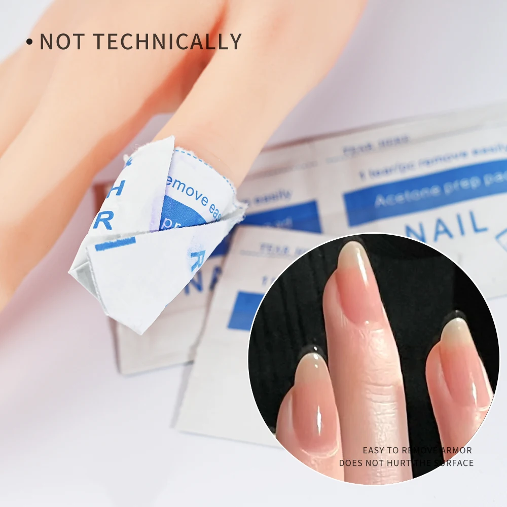 200/100pcs Aluminium Foil Nail Polish Removal Wraps Nail Towel UV Gel Cleaner Wrap Paper Manicure Removal Accessories