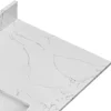 Engineered Stone Bathroom Vanity Top 36" with Undermount Left Side Sink Waterproof Anti-Scratches Easy to Clean 4
