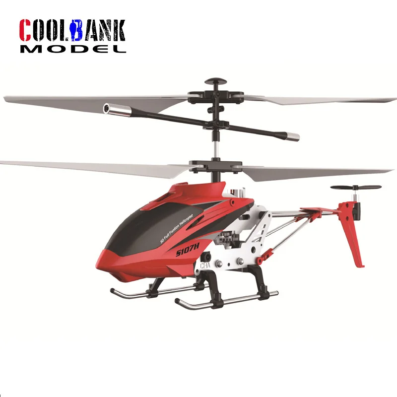 S107H  2.4G 3 Channel RC Helicopter Remote Control Helicopter Auto-hover Gyro Stabilization with LED light Mini RC Toy for Kids 6
