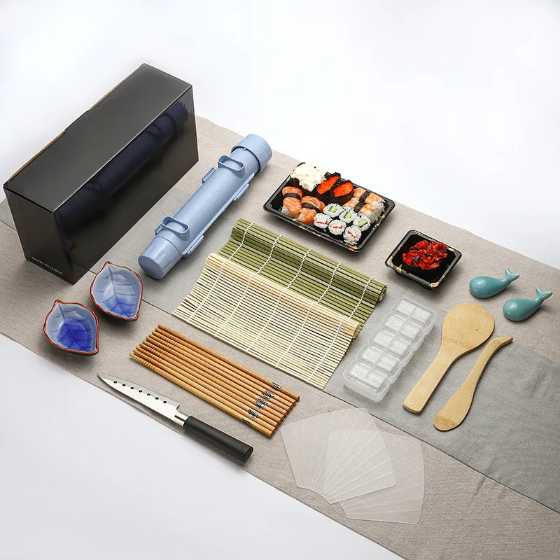 Sushi Making Kit, Delamu Upgrade 22 in 1 Sushi Maker Bazooker