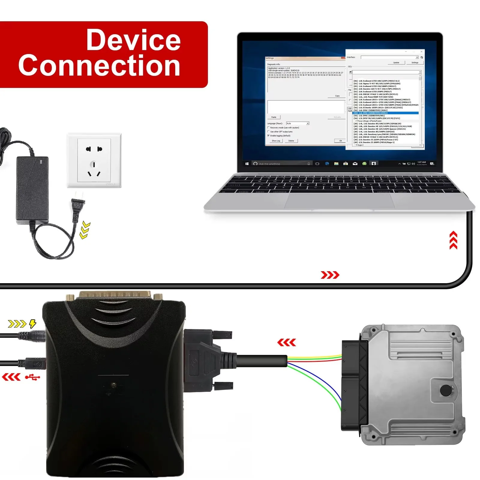 【Version 1.20】Pcmflash SM 2 Pro++J2534 SM2 Pro for Toyota VCI Scanmatik 2 Pro ECU Programmer Tool Bench For Suppors 69 Modules