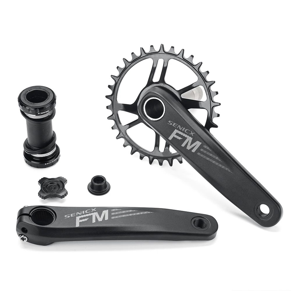 FUJI クランクセット JIANKUN 超軽量マウンテンバイク角穴クランクセット 8 910