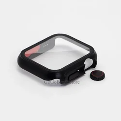Enhanced Protective Case for Apple Watch - Sleek Design with Durable PC Material (Carbon black)