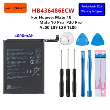 Orginal HB436486ECW 4000mAh Battery For Huawei Mate 10 Mate 10 Pro /P20 Pro AL00 L09 L29 TL00 Batteries +Tools