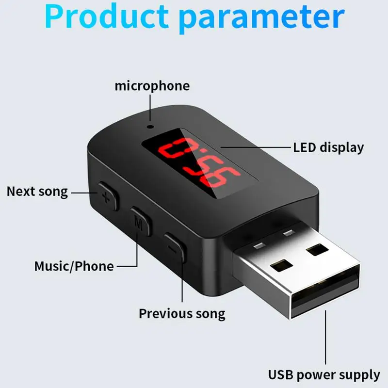 Wireless Receiver For Car Home Fast Transmission Wireless Receiver Enhanced Audio Strong Signal Stability For Car Kits Home