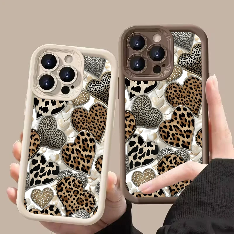 Heart Pattern Painted Soft Phone Case Cover