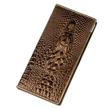  New Fashion Alligator Cow Genuine Leather Women Long Wallets Real Leather Female Luxury Brand Designer Clutch Gift Cash Purse 