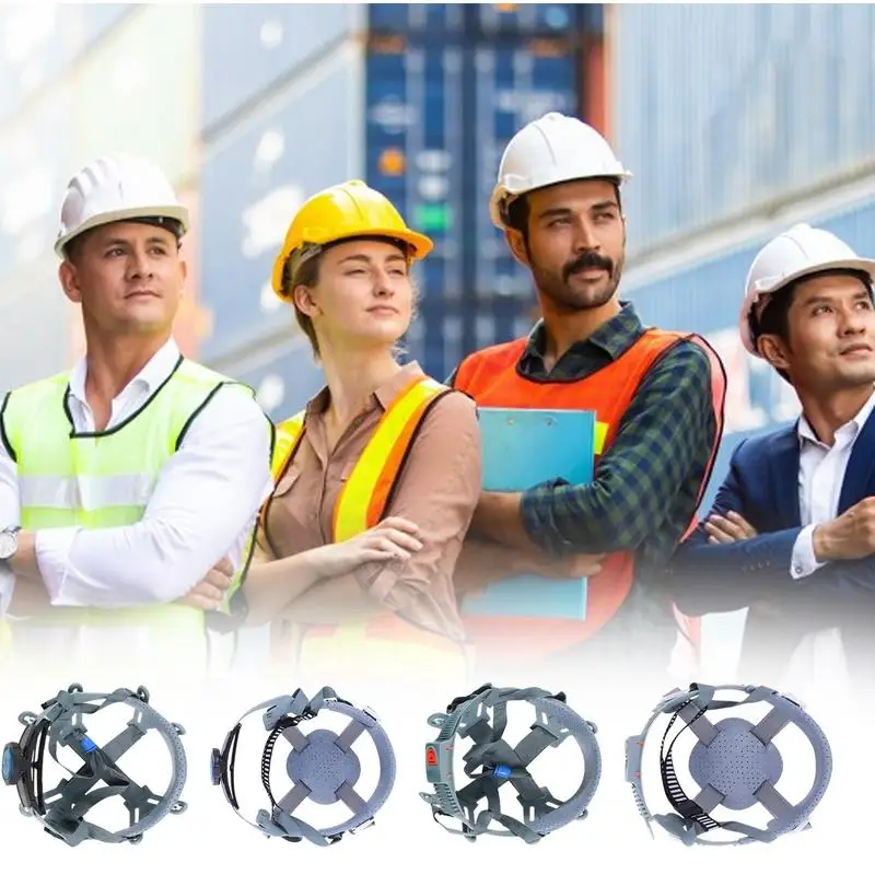 

Universal Work Safety Hat Liner Protection Helmet Adjustable Liner Knob Replacement 4 Point Ratchet Hard Hat Suspension For bike
