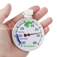 Thermomètre pour réfrigérateur, pharmacie, congélateur d'hôpital, stockage au froid, Type pointeur, jauge de température avec thermomètre à ventouse 2