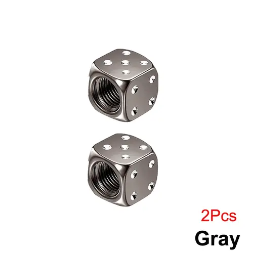 DSYCAR 2/8Pcs Aluminum Tire Valve Caps Dice Wheel Stem Tyre Tire Wheel Stem Air Valve Dust Cover for Car Truck Motocycle Bike - Image 13