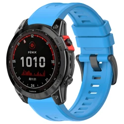 Premium Silicone Watch Strap - 22/26mm, Universal Fit - 26mm QuickFit Strap (Sky Blue)