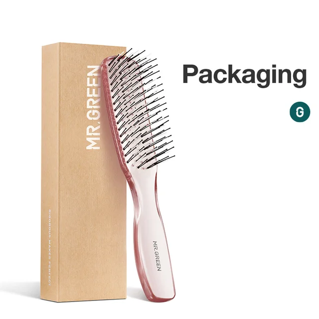 MR.GREEN Spazzola per capelli Massaggio del cuoio capelluto Pettini Volumizzante Styling dei capelli Dente fine Districante Strumento per capelli lunghi bagnati e asciutti Regalo delle donne 6