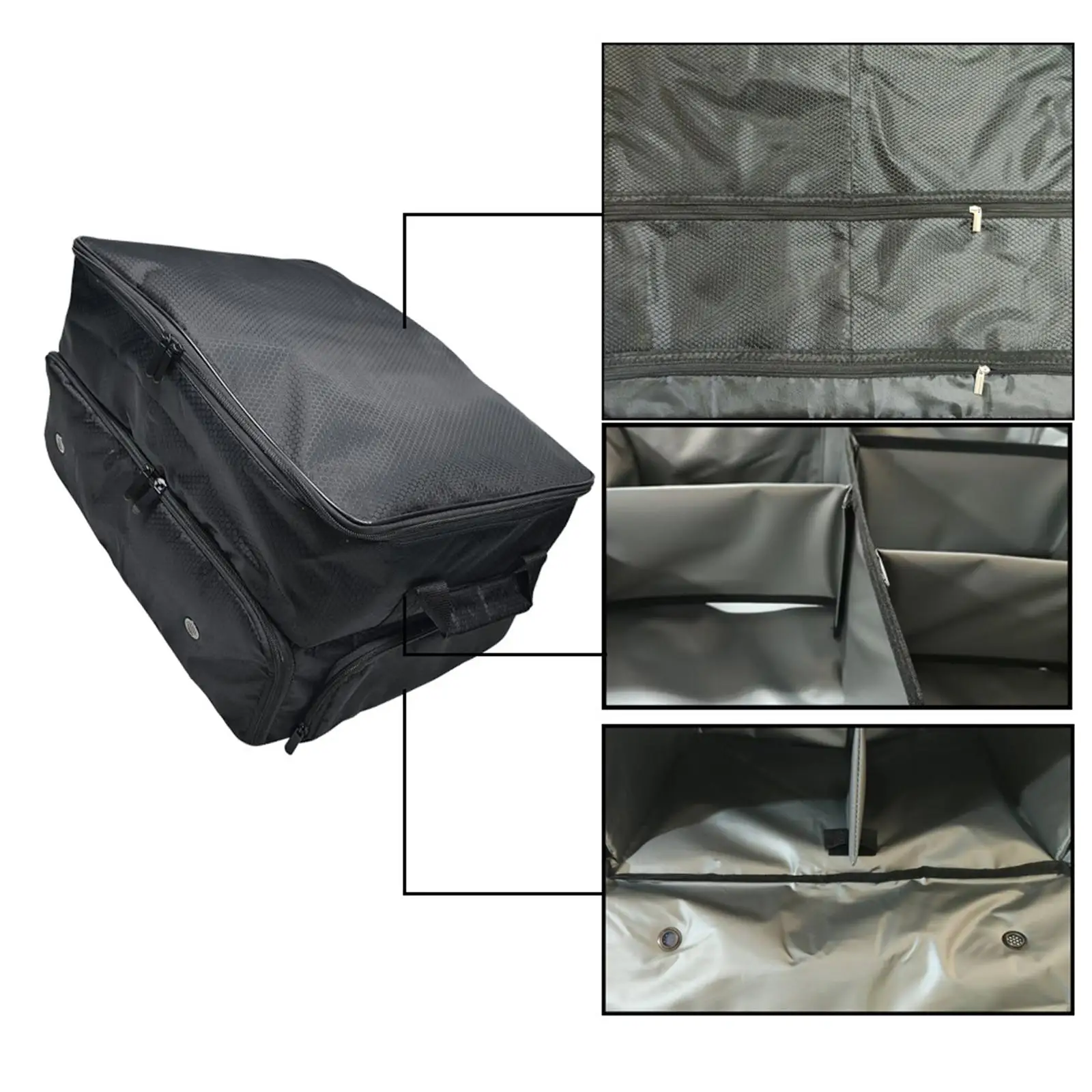 Golf Trunk Organizer Foldable for Essentials Two Layer Durable Locker