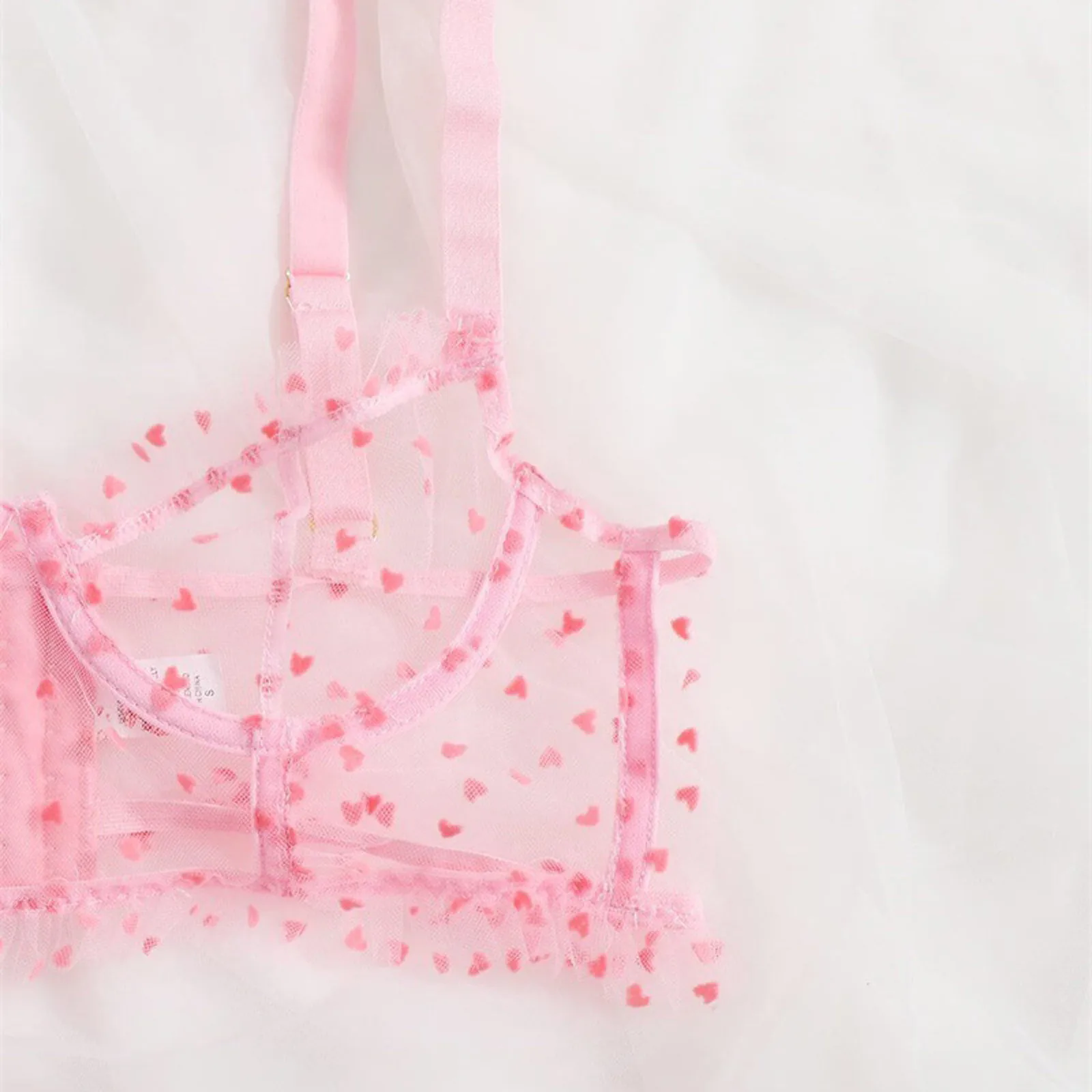 Lingerie Donna Reggiseno con ricamo floreale Set di biancheria erotica Donna 2 pezzi Prospettiva Intimo da donna in pizzo sexy_voghion.com