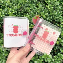 Kawaii – Mini pochettes à 3 anneaux à feuilles mobiles, carnet de notes, Agenda, livre, cadeau d'anniversaire, papeterie scolaire coréenne 