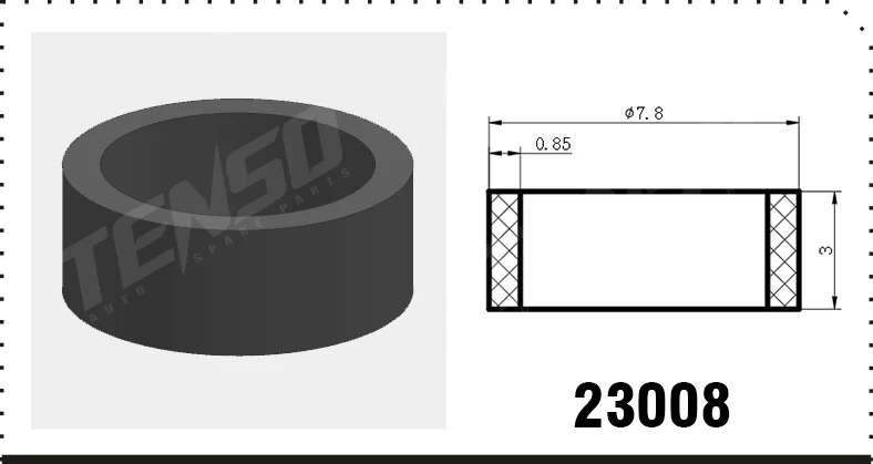 50/100 PCS FJ1372 Fuel Injector Kits 7.8x6.2x3mm GDI PTFE seal ring For Honda-Civic 1.5L-CDX 16010-59B-315