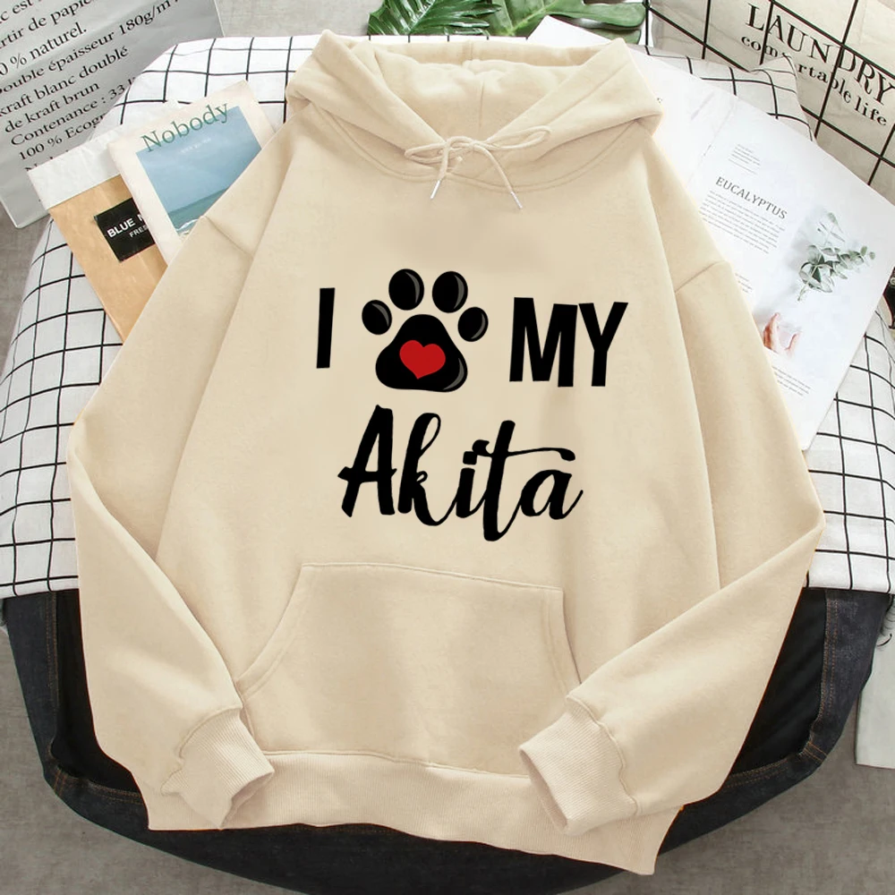 Akita Inu Felpe Con Cappuccio Donna Vintage Manica Lunga Top In Pile Anime Cappuccio Femminile In Pile Tira