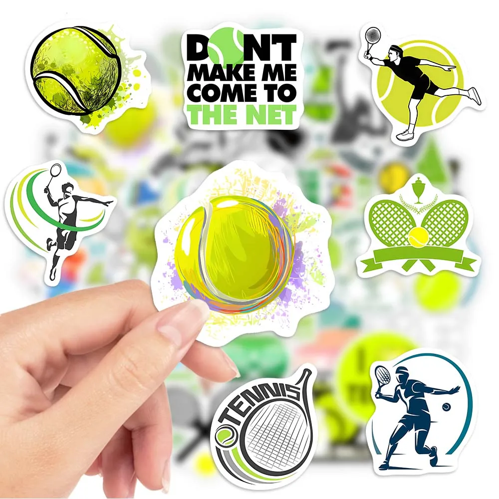 Decorative Stickers Stationery Stickers Stationery Supplies Cool Tennis Sport Sticekrs Kid DIY Toy Gift Decorative Decal for Scrapbook Journal Diary Laptop Phone Bottles Luggage Waterproof