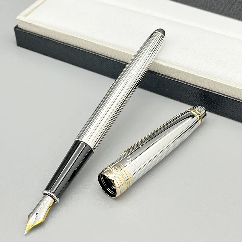 

Lan MB High Quality 163 Pen ag925 Metal Fountain Rollerball Ballpoint Pens Writing Office School Stationery With Serial Number