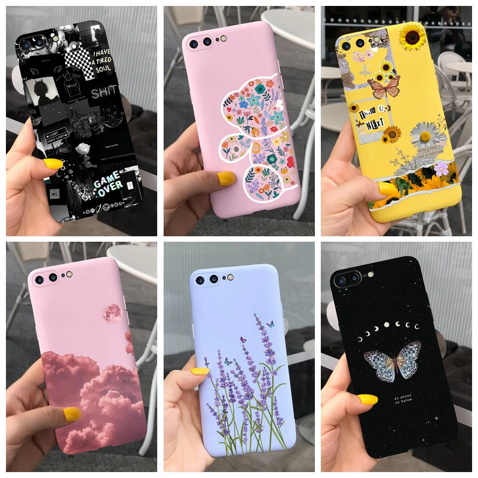 Per Iphone 8 Plus 8 Plus Custodia Cute Cat Flowers Silicone Nero Antiurto Per Iphone8 Cover Per Iphone 8 Plus Custodia Per Telefono Fundas
