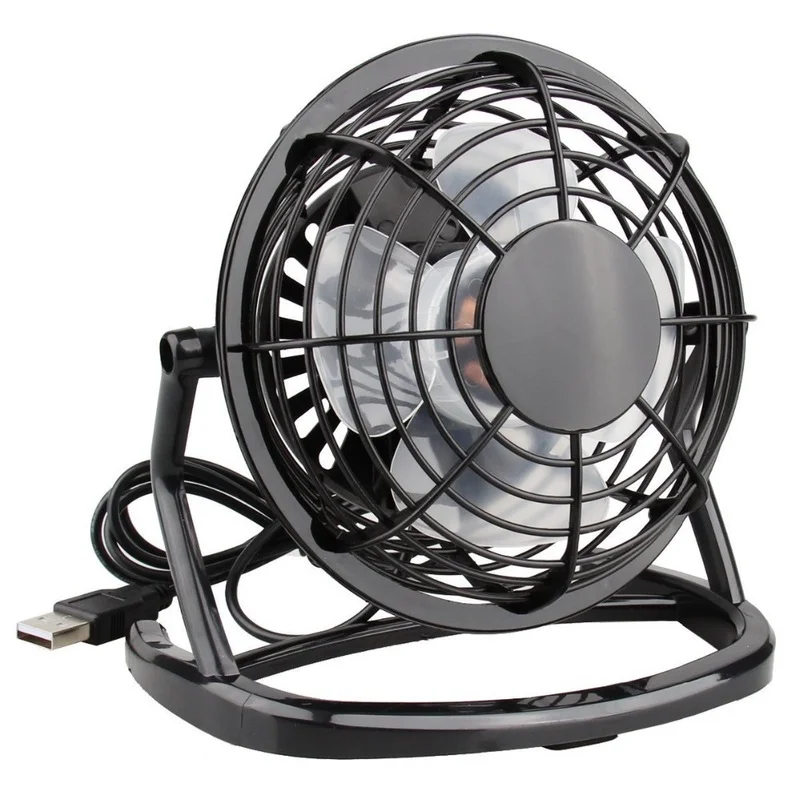 Universal USB Silent Fan for Office Home PC Laptop Notebook Macbook Summer Cooling Fan Rotatable Mini USB with 4 Blades