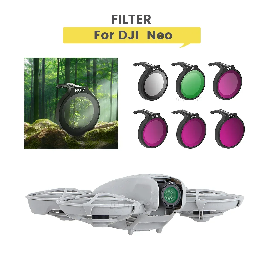 Lens Filter Kit For DJI Neo MCUV ND8/16/32/64 Filter Optical Glass Filter CPL Polarizer For DJI Neo Drone Accessories