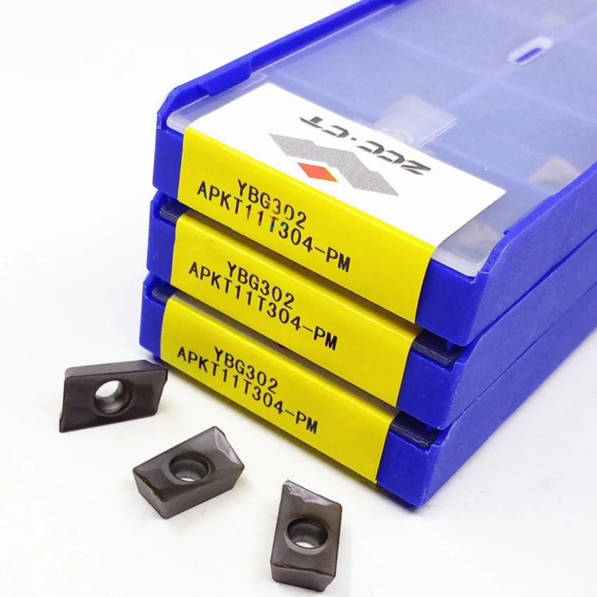 ZCC.CT APKT11T304-PM YBG302/APKT11T308-PM YBG302/APKT11T312-PM YBG302/APKT11T316-PM YBG302, 박스당 10 개