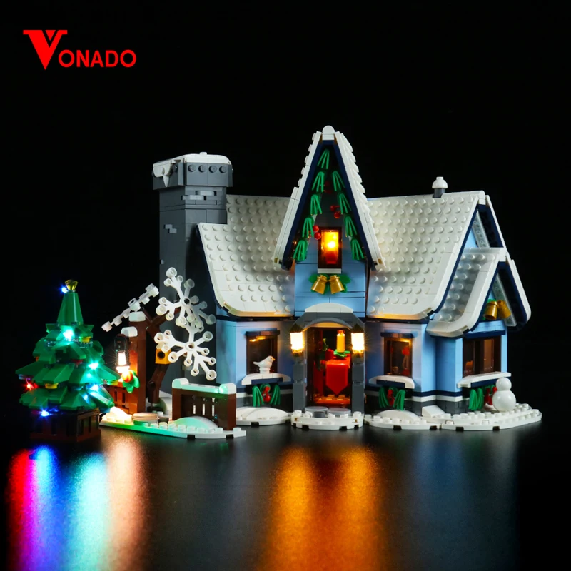 Vonado Led Light Kit Per Il 10293 Set Di Blocchi Da Visita Di Babbo Natale (Non Includere Il Modello) Giocattoli Per Bambini Regalo Di Natale