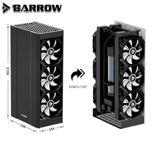Barrow-水冷ドック,デュアル240および360mmラジエーターと互換性があり 
