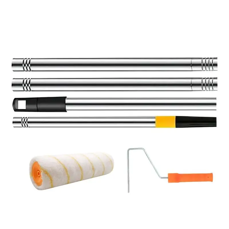 Painting Extension Pole Painters Pole With Removable Telescoping Handle With Paint Roller Brush Portable Wall Painting Supplies lab supplies 0 1ml 4 strips pcr tubes with optical 4 strip pcr tube